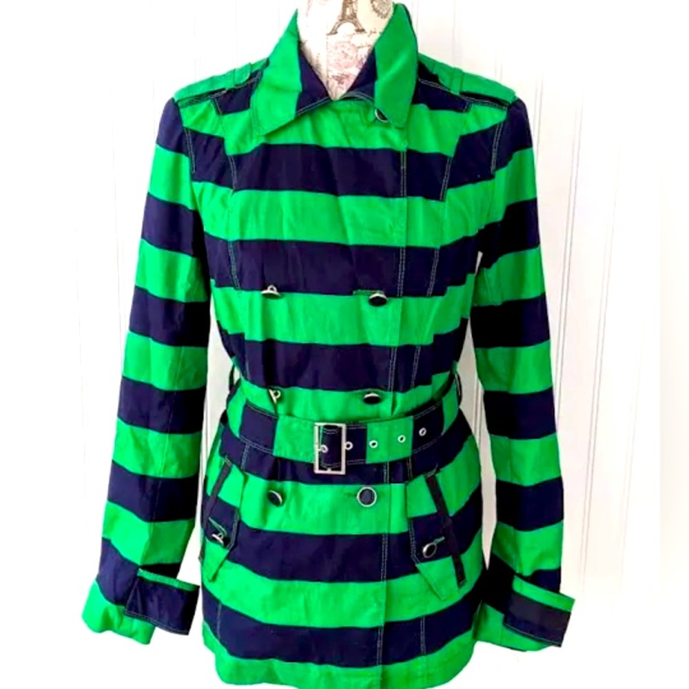 Tommy Hilfiger stripe trench coat Jacket Small